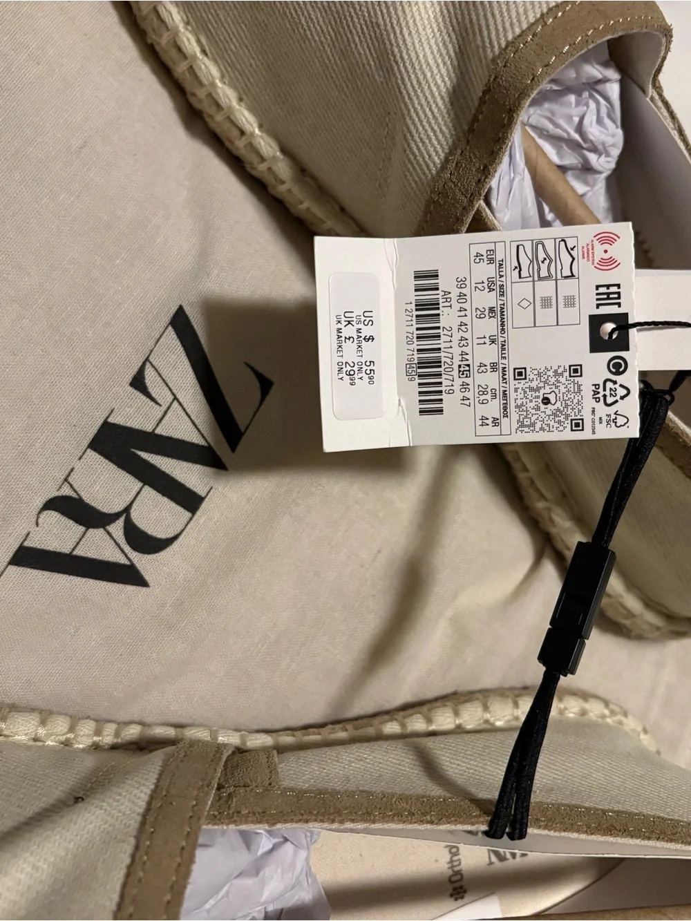 Zara casual slip